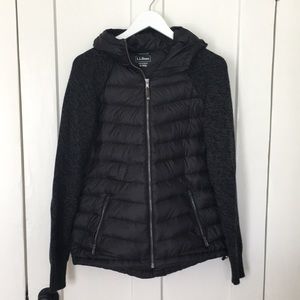 LL Bean puffer zip-up jacket
